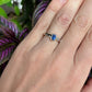 Sterling Silver Sapphire Bezel Set Rings