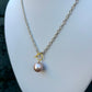 Two Tone Rose Pearl Necklace