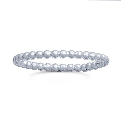 Sterling Silver Beaded Ring