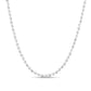 3mm Sterling Silver Moon Cut Necklace