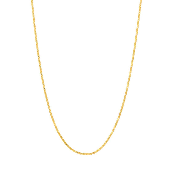 1.05 mm 14K Diamond Cut Wheat Chain