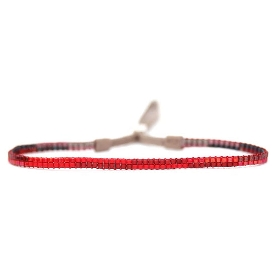 Red Mini Beaded Bracelet