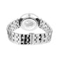 Classic Polished Silver Dual Dial Watch