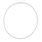 3mm Sterling Silver Moon Cut Necklace