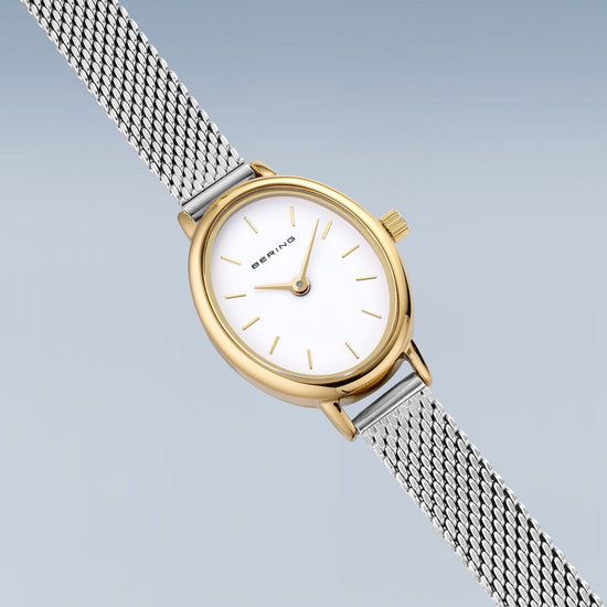Two Tone Ladies Oval Bering Watch