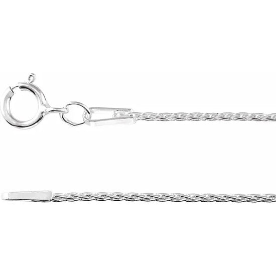 1.1 mm Sterling Silver Wheat Chain
