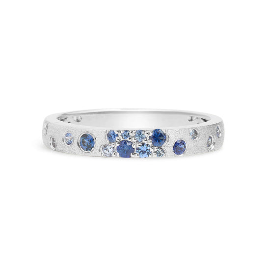 Sapphire Confetti Slim Ring