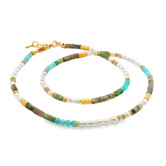 Seascape Beaded Necklace