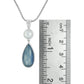 Kyanite + Pearl Necklace