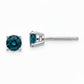 Sterling Silver London Blue Topaz Stud Earrings
