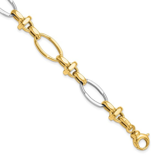 14k Gold Brewster Link Bracelet