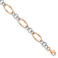 14k Rose Gold Chatham Link Bracelet