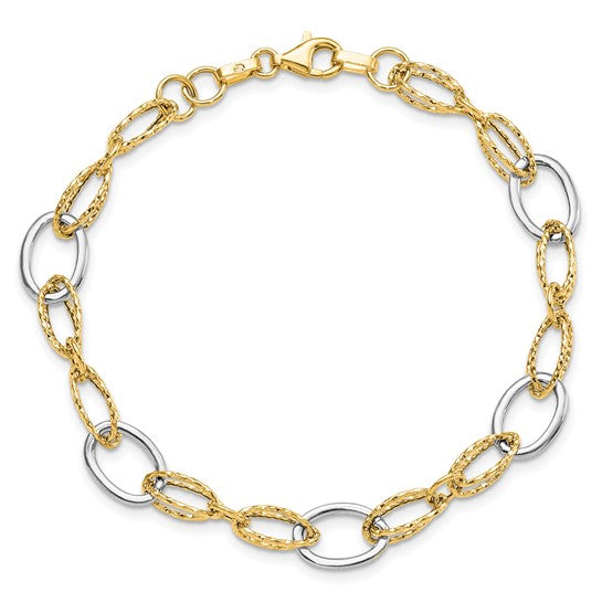14k Gold Hyannis Port Link Bracelet