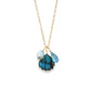 Labradorite Shell Charm Necklace