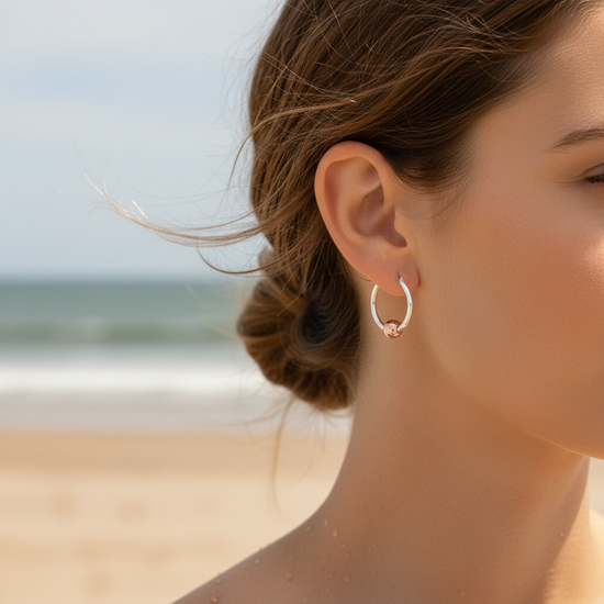 Rose Gold Cape Cod Thin Hoops