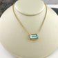 14K Ocean Reflections Aquamarine Necklace