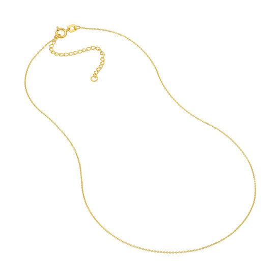 13-15" .70 mm 14k Gold Cable Chain