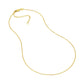 13-15" 1.20mm 14k Gold Cable Chain