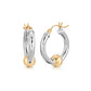 Two-Tone Classic Single Ball Hoops