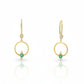 14k Emerald + Diamond Drop Earrings | By Meira T