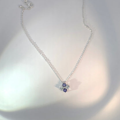 Sterling Silver Cape Cod Hydrangea Necklace