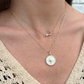 New! Diamond + Mother of Pearl Compass Pendant