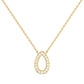 14k Petite Diamond Teardrop Necklace