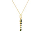 14K Gem Fish Bone Pendant