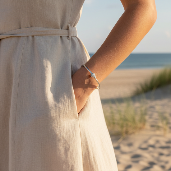 Cape Cod Pavé Diamond Ball Bracelet