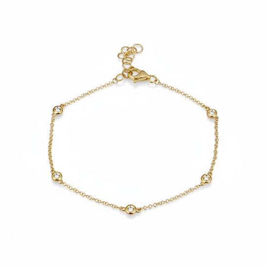 New! Petite Diamond Station Bracelet