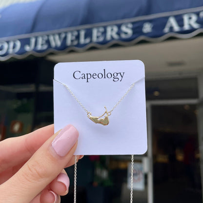 Capeology Nantucket Map Necklace