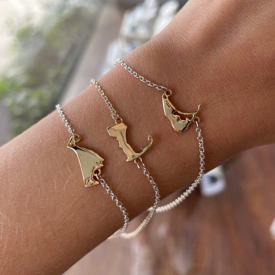 Capeology Nantucket Map Bracelet