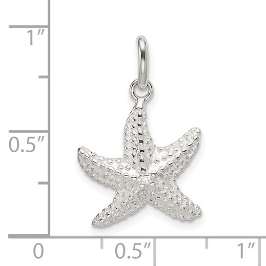 Sterling Silver Knobby Starfish Charm