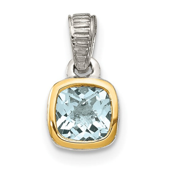 Two Tone Aquamarine Necklace