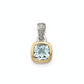 Two Tone Aquamarine Necklace