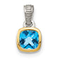 Two Tone Blue Topaz Necklace