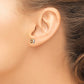 Two Tone Citrine Stud Earrings