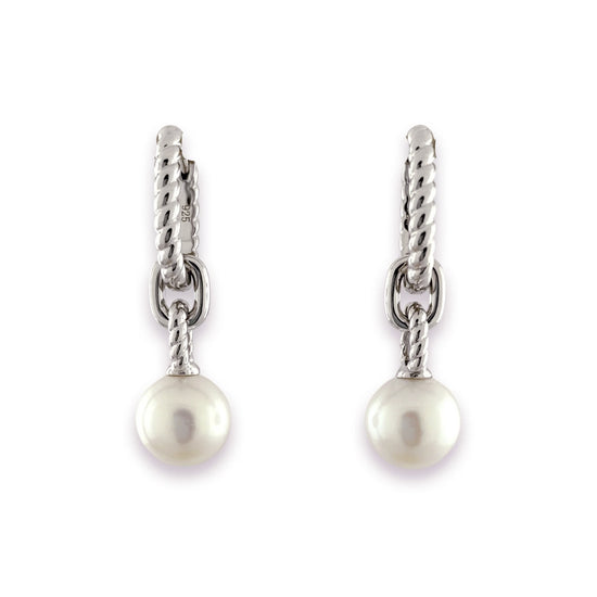 Rope Link Pearl Drops