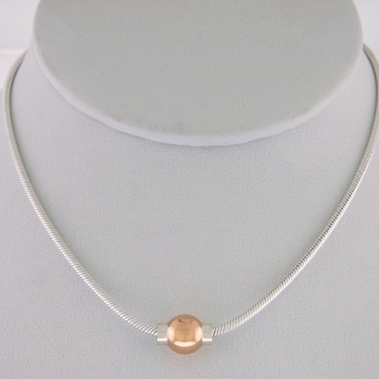 Cape Cod Necklace store - 14K Gold Ball & Sterling Silver (.925) Chain