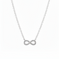 14K Gold + Diamond Petite Infinity Necklace