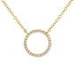 14K White Gold + Diamond Petite Eternity Necklace