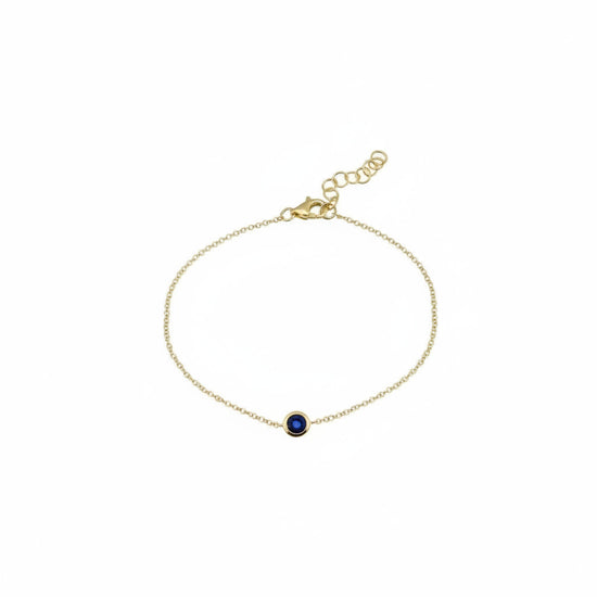 Petite Sapphire Bezel Bracelet