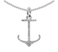 14K Diamond Anchor Necklace