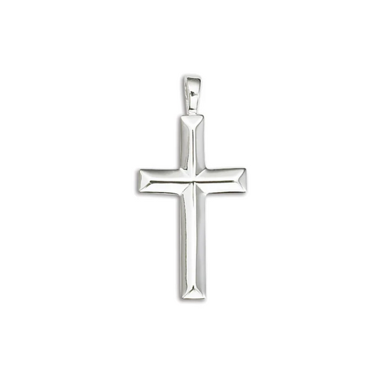 Sterling Silver Angled Cross