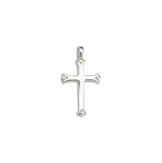 Sterling Silver Beaded Cross