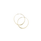 14K Gold Hammered Hoops