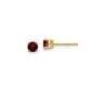 14k Gold + Garnet Stud Earrings
