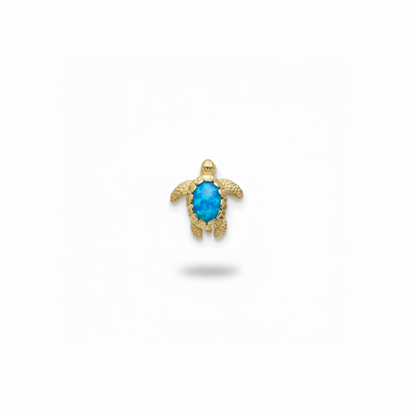 14k Gold + Opal Turtle Necklace