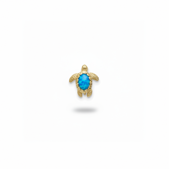 14k Gold + Opal Turtle Necklace