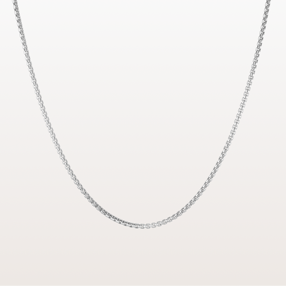 Sterling Silver Rounded Box Chain